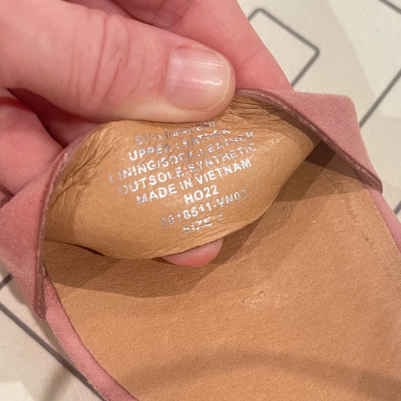 Madewell Pink Leather Block Sandals - Picture 14 of 14